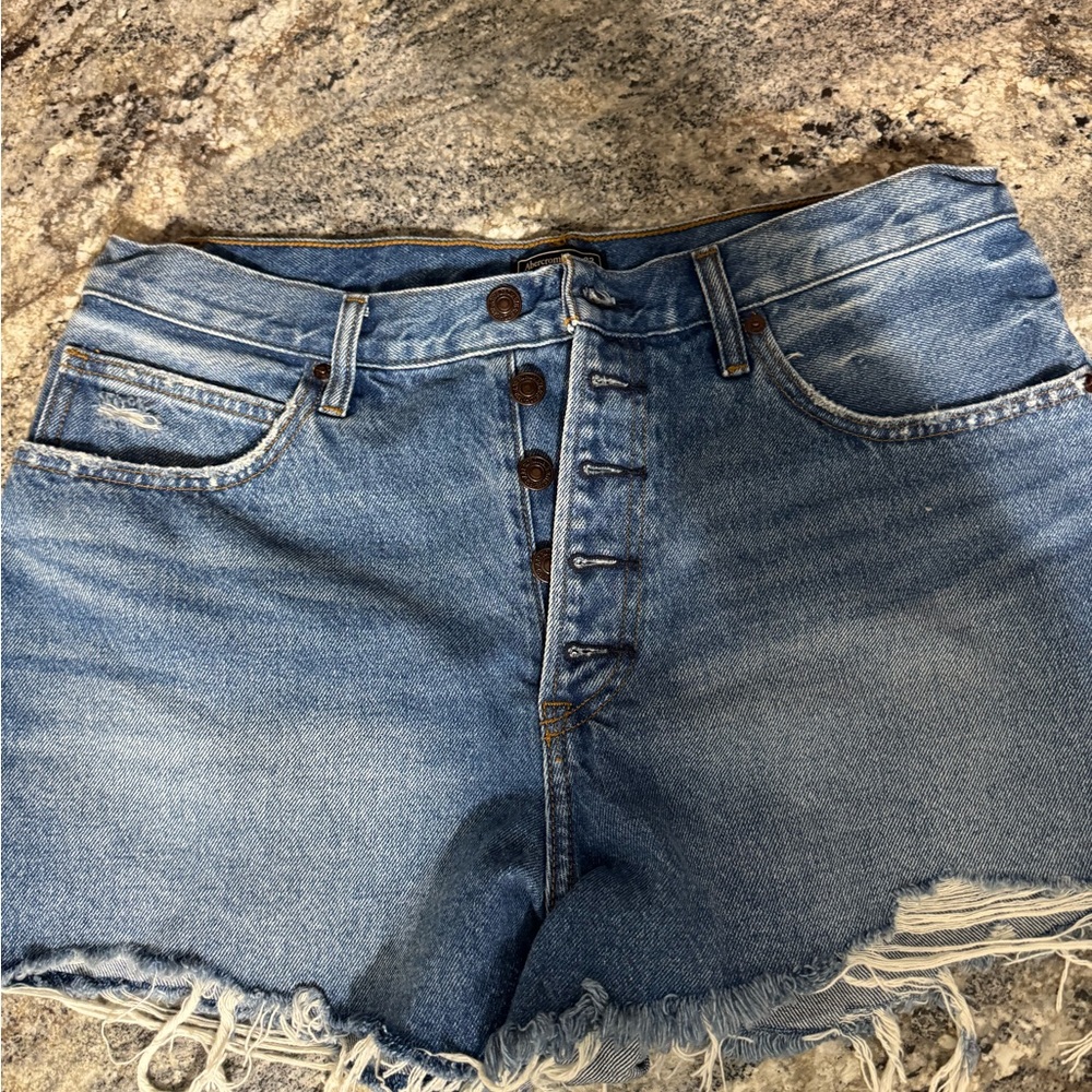 Women’s Abercrombie & Fitch Denim Natural Rise Shorts